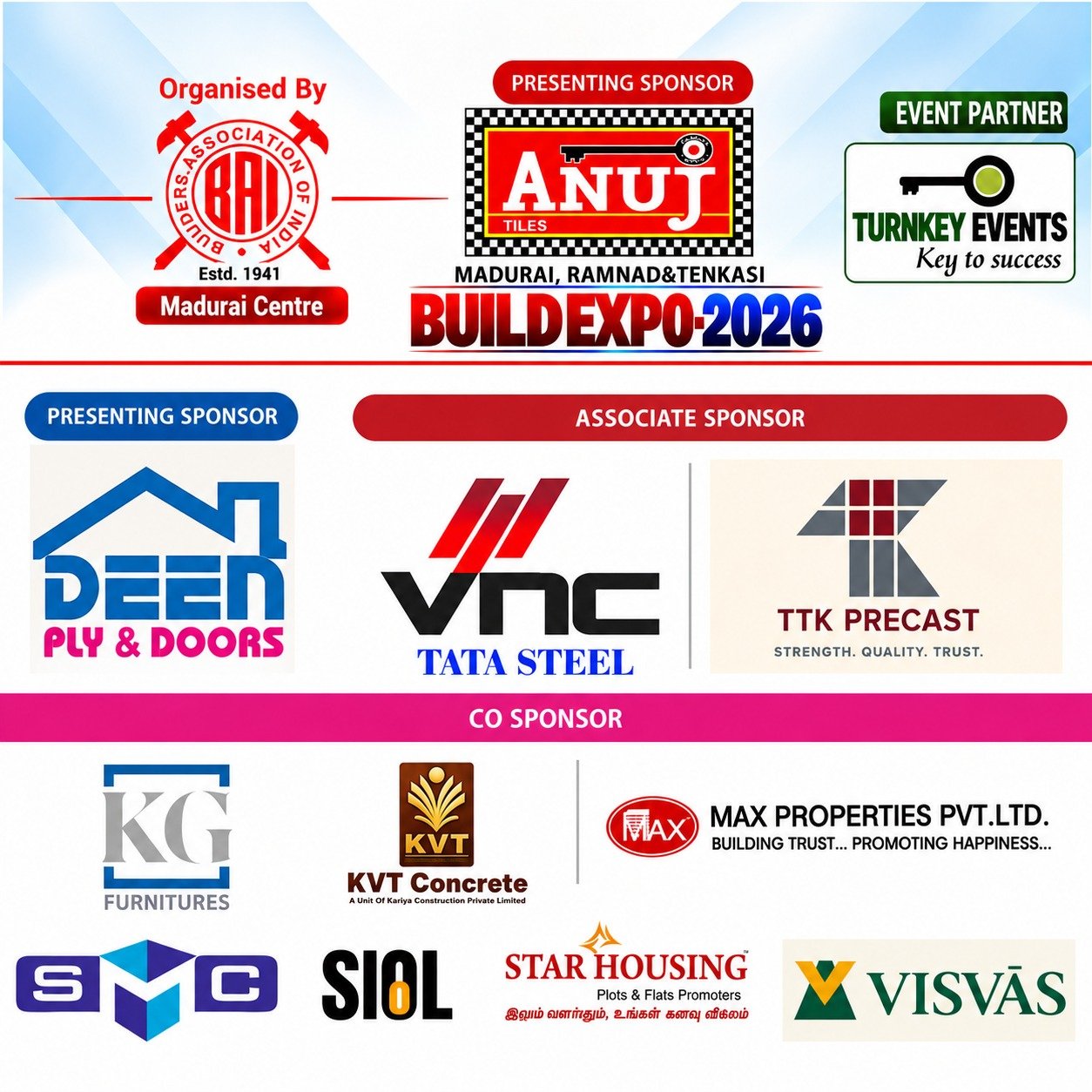 BAI Build Expo 2026 sponsors